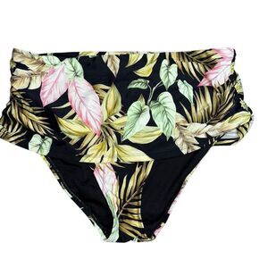 Lands'‎ End Women's XL Tropical Floral Print Swimsuit Bottom